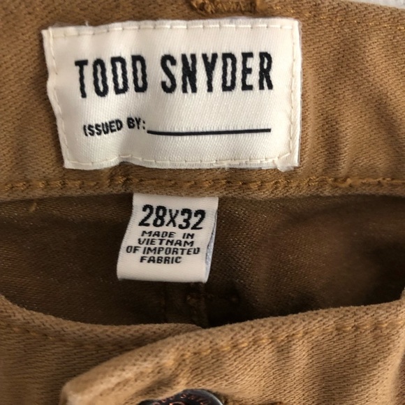 Todd Snyder 28X32 Slim Fit 5 Pocket Stretch Chinos - Picture 5 of 14
